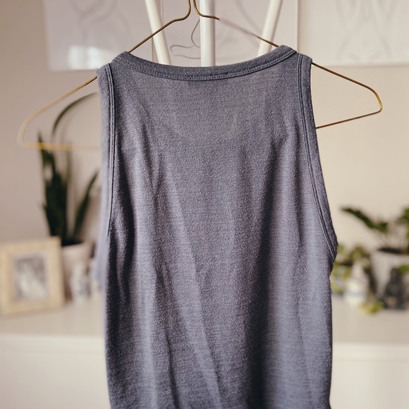 ARITZIA Wilfred Free Cropped Knit Racerback Tank Top - Picture 3 of 5